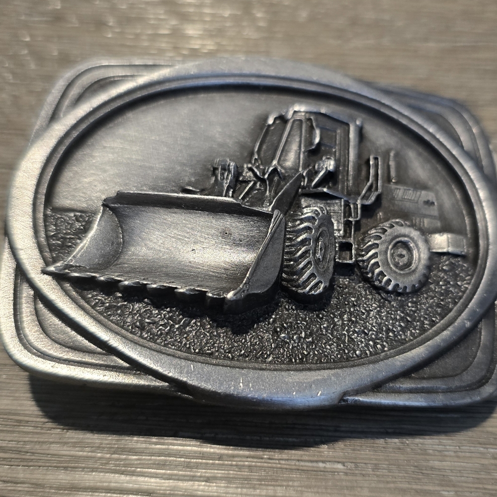 Men's Silver Construction Belt Buckle